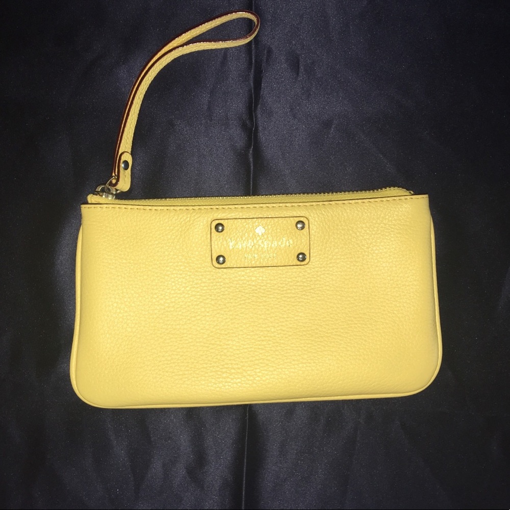 Kate Spade Yellow Wristlet